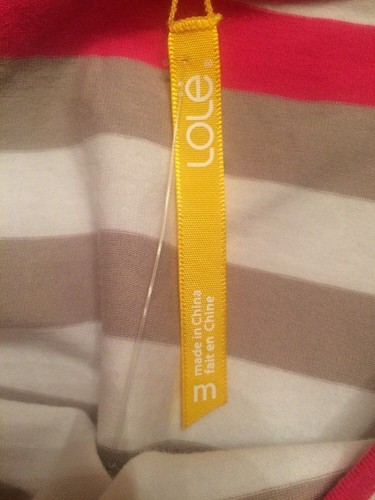 SALE!! LOLE Women's Striped U-back Dress, Size Medium - Picture 2 of 8