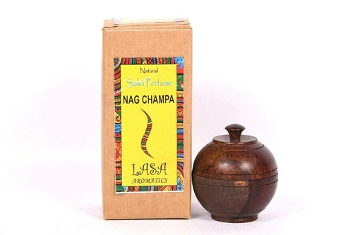 Lasa Solid Perfume 100% Natural & Pure Body Perfume for Men Women Nag champa 6gm - Picture 3 of 4