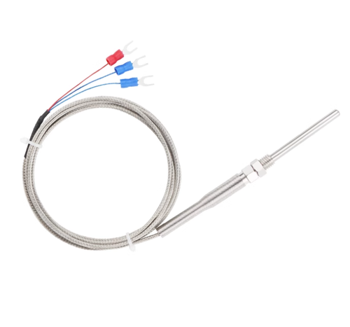 Stainless Steel PT100 Temperature Sensor Probe 3 Wires Cable Thermocouple - Picture 4 of 17