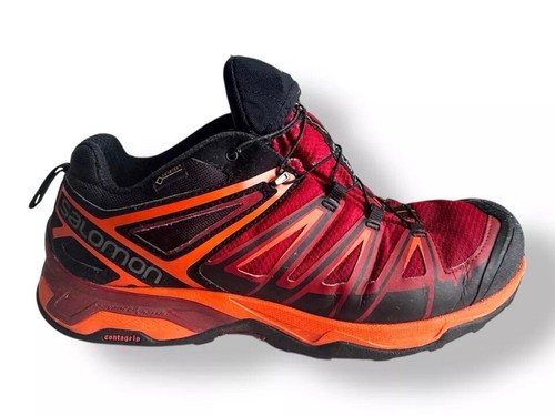 SALOMON SCARPE DA GINNASTICA UOMO UK 9,5 EU 44 X ULTRA 3 GTX ROSSO ARANCIONE NERO PREZZO CONSIGLIATO £ 135 - Foto 18 di 24