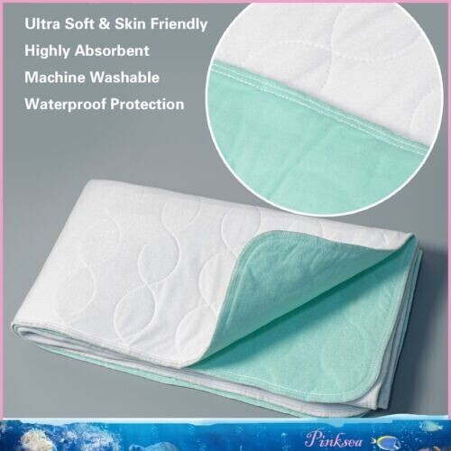 2X waschbare wasserdichte Inkontinenz-Bett-Pad für ältere Kinder Erwachsene DE - Bild 1 von 5