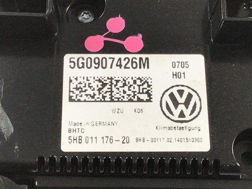 Heizungsbetätigung (Konsole) VW Golf VII (5G) 5G0907426M 1.6 TDI - Bild 5 von 5