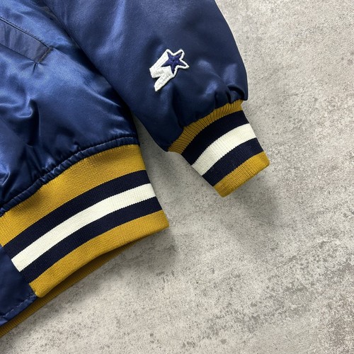 VTG 90s NCAA GEORGIA TECH YELLOW STARTER SATIN JACKET SIZE M MADE IN USA - Picture 3 of 8