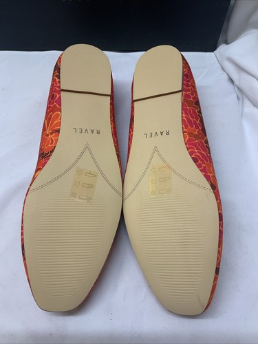 Ravel Ballerina Flats In Red Floral Size Uk 5 New In Box - Picture 4 of 5