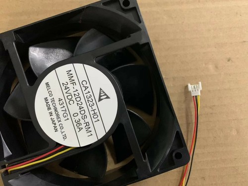 Ventilador de refrigeración inversor de 3 hilos Mitsubishi CA1323-H01 MMF-12D24DS-RM1 24V 0.36A - Imagen 5 de 6