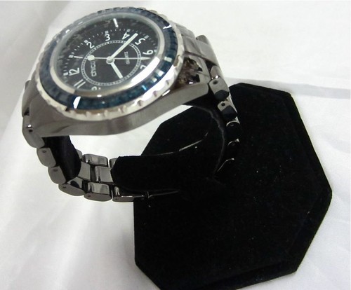 CHICO'S "CYAN" ADJUSTABLE STRAP WATCH BRACELET HEMATITE HUE NWT $69 - Picture 4 of 12
