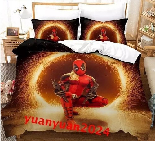 Deadpool & Wolverine Quilt Duvet Cover Single Size Bedding Decor/Customizable - Picture 35 of 55
