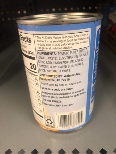 6 CANS Great Value Tomato Sauce 15 oz Can pasta marinara grill cheese - Picture 3 of 6