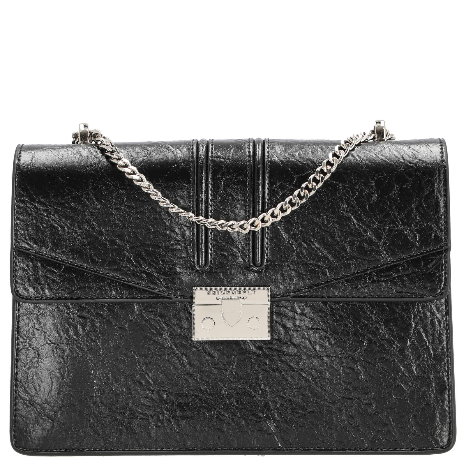 Ротор Seidenfelt Большой - Schultertasche, 28 см, черный глянцевый *NEU*