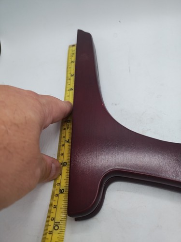 One (1) Glossy Mohagany Colored Wooden Plate Stand Holder / Easel - 9" H - Picture 8 of 8