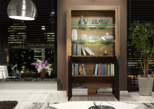 170cm Cabinet Sideboard I High Gloss/Matt Doors I Cupboard Display I Free LED - Picture 53 of 70