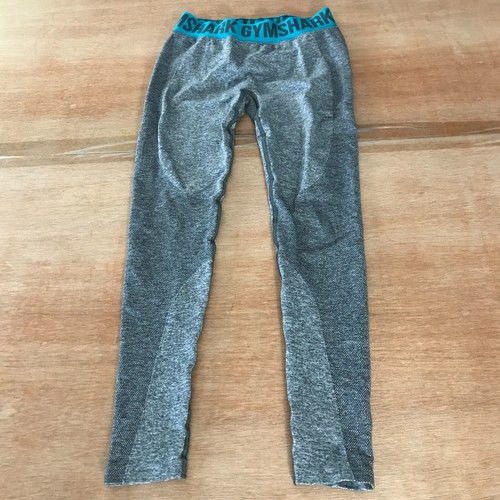 Gymshark Flex High Waisted Leggings Women S Gray Stretch Athleisure Yoga - Picture 1 of 11