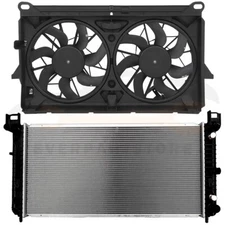 Radiator Cooling Fan Kit For 2007-2013 Cadillac Escalade 2007-2014 GMC Yukon