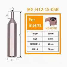 1P MG-H12-15-05R Internal Round Grooving Tool 05GR for MB-05GR150/200/250 INSERT