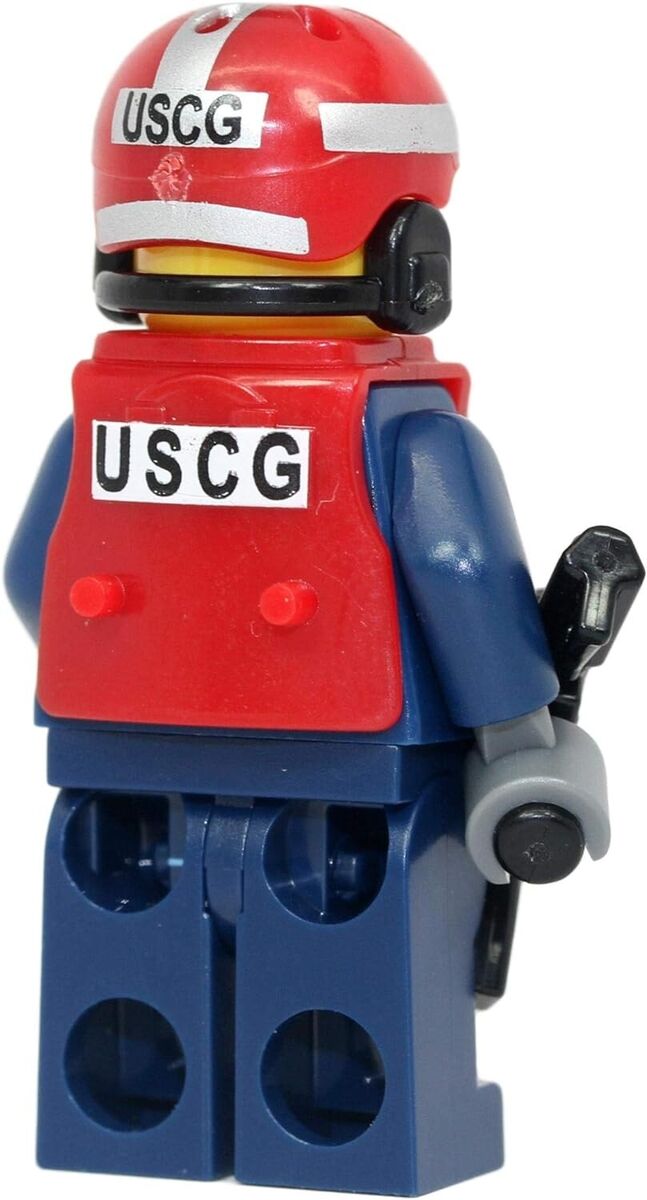 Custom US Coast Guard Seaman Officer made with real LEGO minifigure eBay