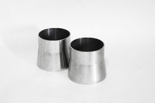 (2) Sanitary Butt Weld Concentric Reducer  Stainless 316    2.5" to 2.875" (OD)