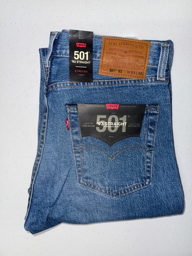 Jean Levi's Hombre Premium 501 '93 Pierna Recta Azul 31X30 32X32 32X30 34x34 - Imagen 3 de 22