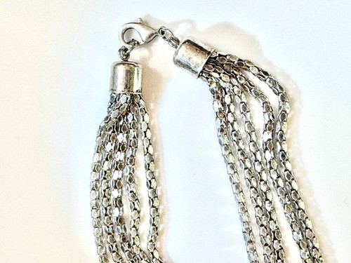 Linea by Louis Dell’Olio schöne silberfarbene Lariet Halskette brandneu - Bild 17 von 18