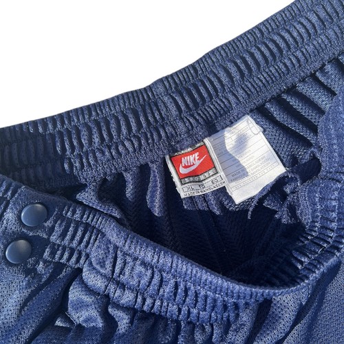 Vintage Nike Herren XL Hose Michigan Wolverines Snap Tear Away Blau Warm Up - Bild 2 von 7