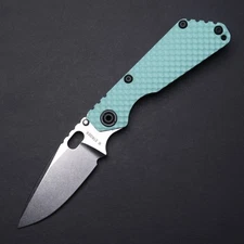 Strider Knives SnG DGG - Tactiblue G10 & Antique Ti / S30V Blade
