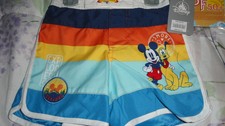 Size 2 Mickey Mouse Pluto Striped Swim Suit NWT Disney Store