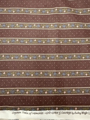 Tela de reproducción de la Guerra Civil por media yarda rayas de algodón Audrey Wright - Imagen 3 de 6