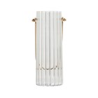 1pc Metall Griff Vase Glas Container Künstlerische Rohr Einfache