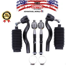 MOTOKU Front Inner and Outer Tie Rod Ends with Boot for Jeep Grand Cherokee