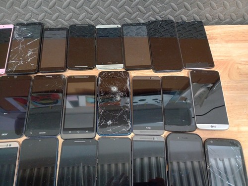 Lot x38 Android Phones As-Is/Broken/For Parts/Repair UNTESTED - Photo 10 sur 18