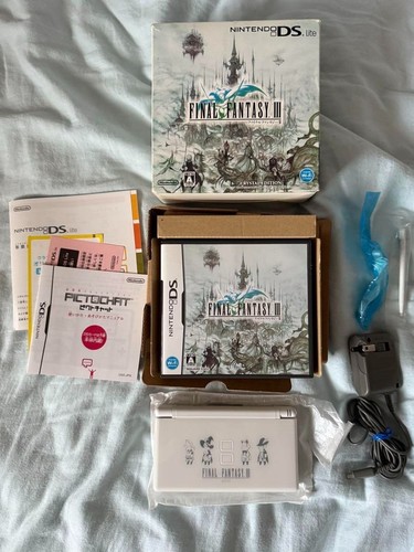 Nintendo DS Lite Final Fantasy III Crystal Edition Boxato FF3 JP Limited - Foto 1 di 5
