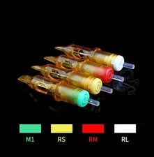 20x Sterile Disposable Tattoo Needle Cartridges Round Liners Shaders RL M1 RS RM