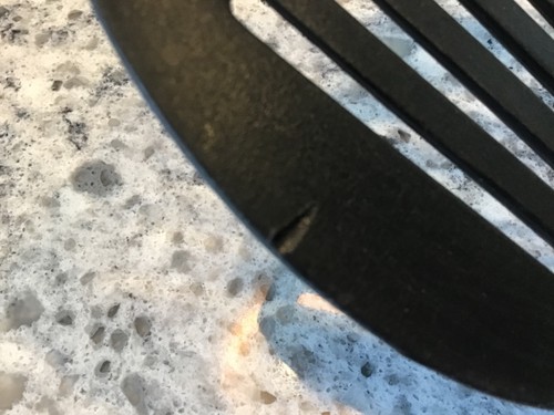 Calphalon Slotted Spatula Flipper Turner Black Nylon Heat Resistant SMALL FLAW - Picture 6 of 6
