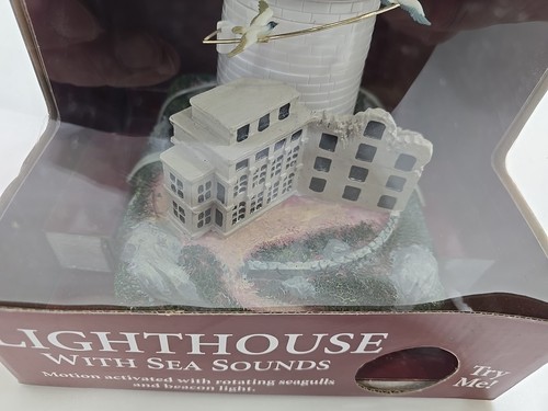 Mr. Christmas Alcatraz Island California Lighthouse Music Sea Sounds 2002 W/Box - Bild 7 von 9