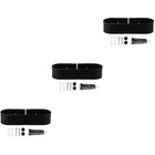  3 stücke Punch Free Wand Lagergestell Wandmontierter Metallregal für Küche