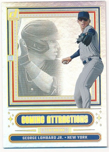 George Lombard Jr. 2025 Donruss Coming Attractions #9 béisbol de Nueva York como nuevo