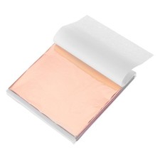 200 Pcs Gold Leaf Sheets 3.5" x 3.5" Foil Sheets for Crafts,Rose Gold