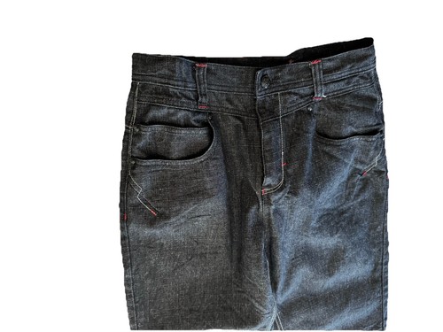 Pelle Pelle Embroidered Baggy Denim Jeans Y2K Teen Boys Size 18 Hip Hop - Picture 7 of 13