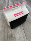 Vintage 1990’s Mini Mate Cooler by Igloo Made in USA-black and hot neon pink