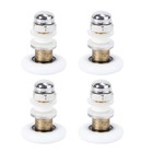4 Pcs Bathroom Glass Door Runner Sliding Shower Door Roller Wheel Replacement