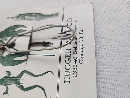 Vintage HUGGER Spinner Fishing Lures with Early Weedless Hook Mechanism #4 NOS - Picture 7 of 11