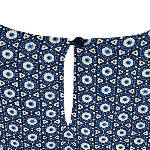 The Limited leichte Bluse geometrischer Druck Rundhalsausschnitt lange Rollriegelärmel LT - Bild 4 von 8