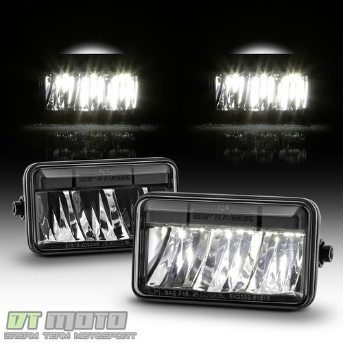 Black 2015-2020 Ford F150 Pickup LED Bumper Fog Lights Driving Lamps Replacement - Picture 1 of 9