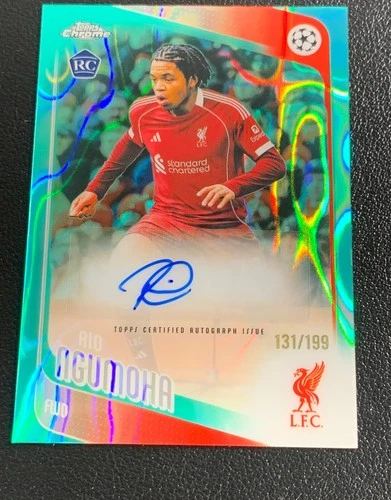 2025 Topps Chrome Rio Ngumoha Lava