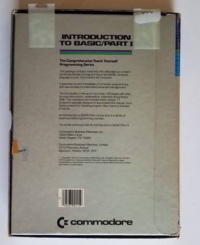 Vtg 1983 Commodore 64 Introduction to Basic Part 1 Cassettes + EasyQuiz Software - Picture 2 of 7