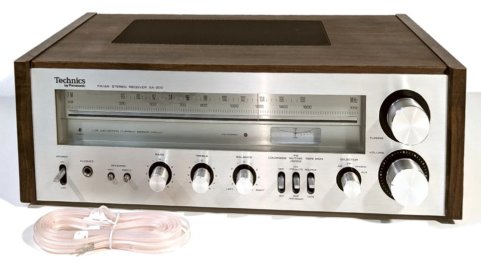 🔥【REVISADO PROFESIONAL】¡Receptor estéreo 60W Technics SA-200! ELIGE COLOR LED💥GARANTÍA Foto 2 de 4