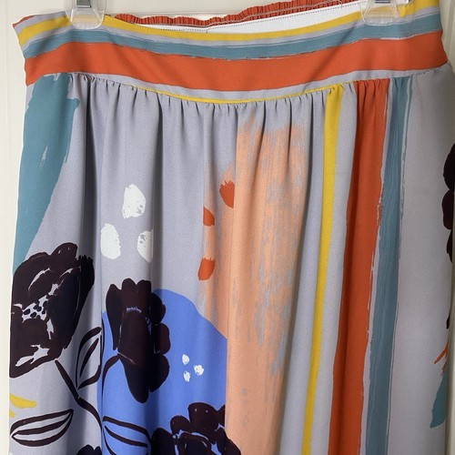 Maxi gonna Maeve Anthropologie Plein Air M Artsy floreale colorblock Boho Festival - Foto 4 di 12