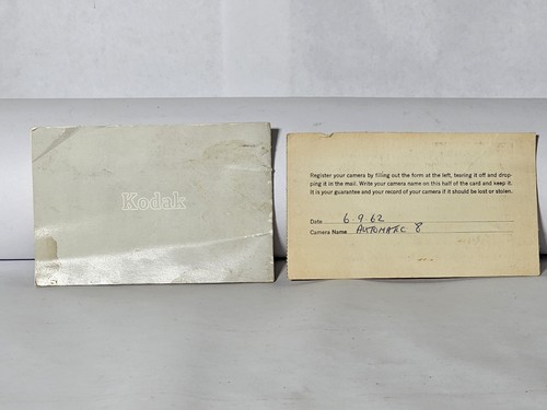 *KODAK Vintage Automatic 8 Movie Camera Original Box & Manual 13mm (Not Tested)* - Picture 17 of 17