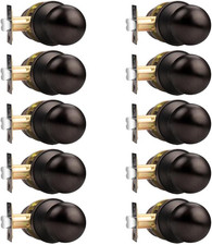 Interior Door Lockset Passage Door Knob Handles Oil Rubbed Bronze Finish Hall Cl