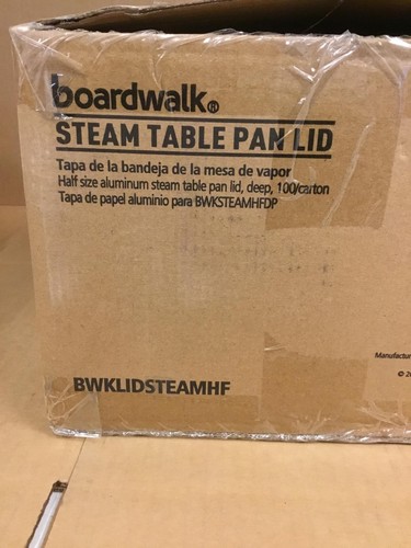NEU Boardwalk BWKLIDSTEAMHF halbe Größe Aluminium Dampf Tisch Pfanne Deckel tief 100/Box - Bild 9 von 10