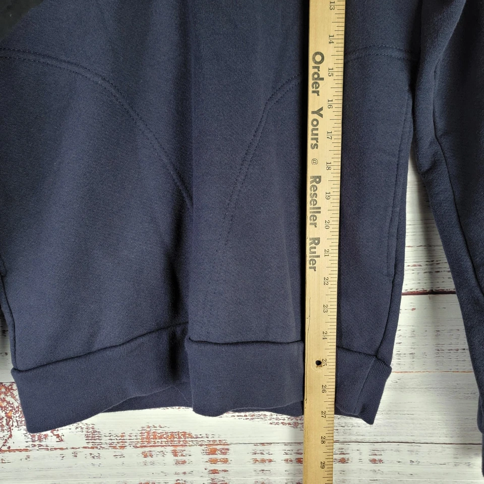 Suéter de Rugby American Apparel Para Hombres S Azul Chal Cuello Pullover EE. UU. Botón L/S Foto 2 de 4